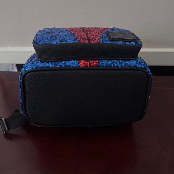 Loungefly Marvel Sequins Spiderman Mini Backpack New with Tags - Picture 11 of 13
